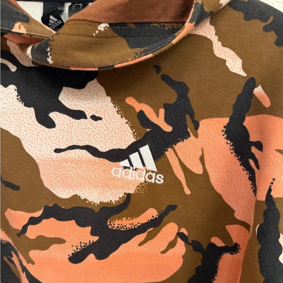 Adidas Men's Camouflage Sweater - Orange, Brown, and Black - Picture 8 of 15